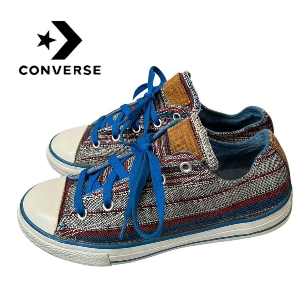 Converse Chuck Taylor All Star Striped Canvas Junior Sneakers 4